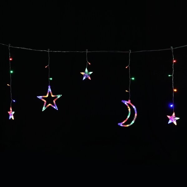 Aigostar - LED RGBY Solární řetěz 120xLED/8 funkcí 3x0,6m 500 mAh IP65