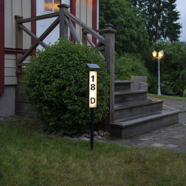 LED solární osvětlení cesty Pathy s číslem domu