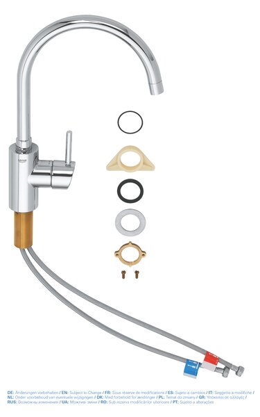 GROHE Concetto - Páková dřezová baterie, DN 15, Chrom 32661003