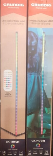 Grundig - LED RGBW Stmívatelná stojací lampa LED/6W/230V + dálkové ovládání