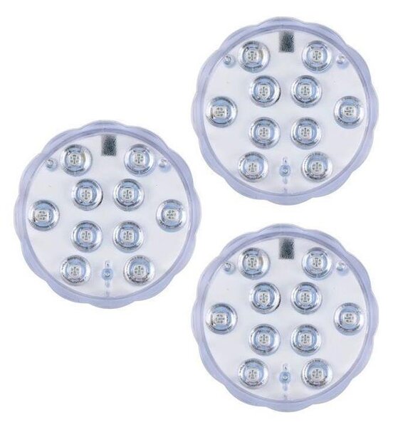 Grundig - SADA 3x LED RGBW Stmívatelné svítidlo LED/3W/3xAAA IP65 + DO