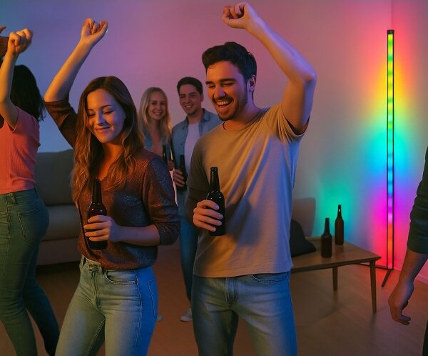 Grundig - LED RGBW Stmívatelná stojací lampa LED/6W/230V + dálkové ovládání