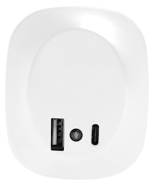 Osram- LED Noční svítidlo do zásuvky se senzorem a USB LUNETTA LED/12,5W/230V
