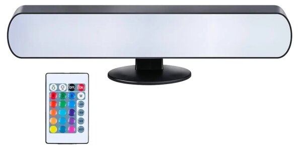 Grundig - LED RGBW Stmívatelná stolní lampa LED/0,7W/5V černá + dálkové ovládání