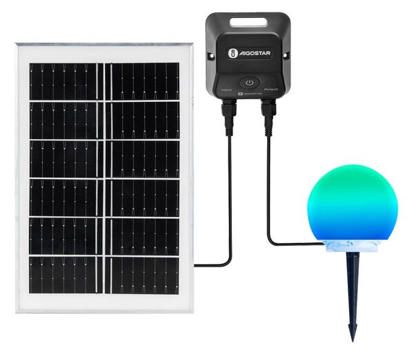 Aigostar-LED RGB Stm. ven. lampa MESH 20W/3,7V 4000mAh 2700-6500K IP65 pr. 20 cm