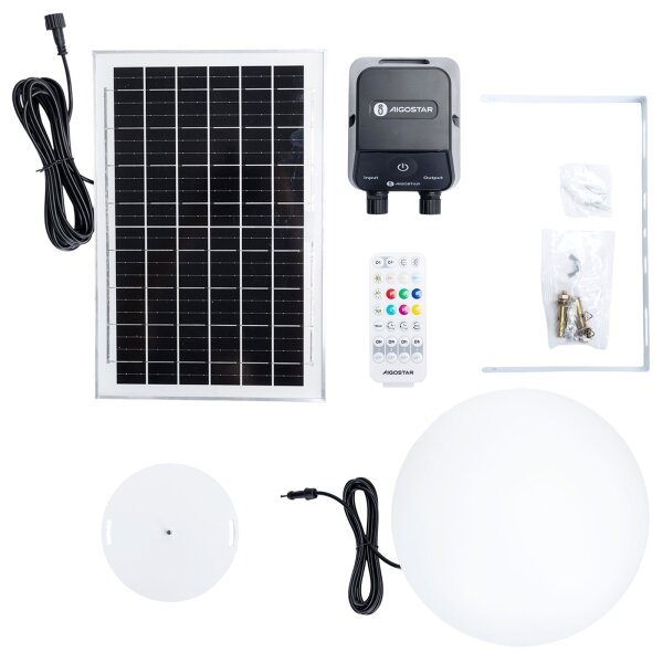 Aigostar-LED RGB Stm. ven. lampa MESH 35W/3,7V 4000mAh 2700-6500K IP65 pr. 30 cm