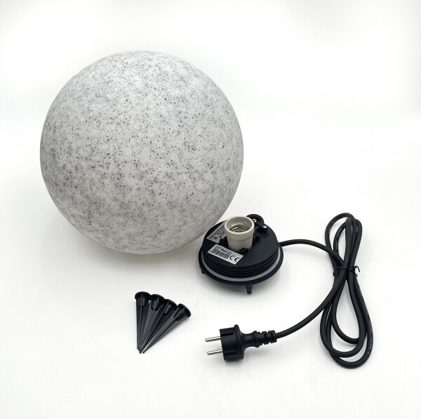 Venkovní dekorační svítidlo LUMISTONE 1xE27/15W/230V IP65 pr. 28 cm