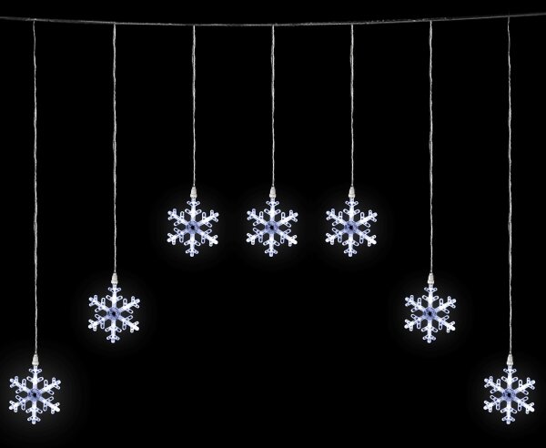 Aigostar - LED Venkovní řetěz 84xLED/230V 1,2x1m IP44 studená bílá vločk