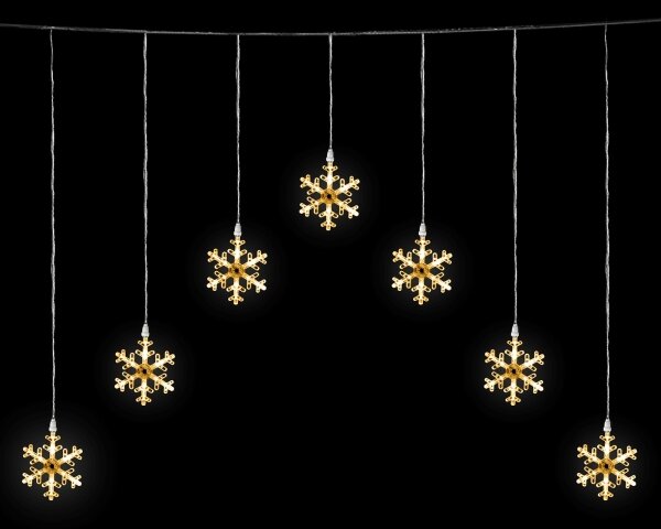 Aigostar - LED Venkovní řetěz 84xLED/230V 1,2x1m IP44 teplá bílá vločky