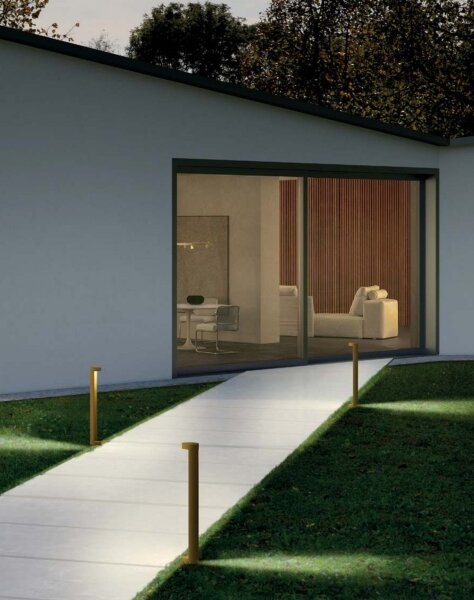 Redo 90366 - LED Venkovní lampa ZEUS LED/11,5W/230V 3000K 75 cm IP54 hnědá