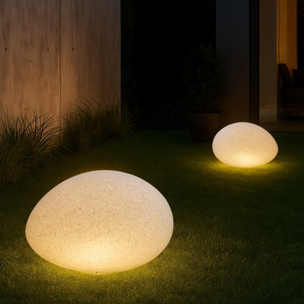Venkovní dekorační svítidlo LUMISTONE 1xE27/15W/230V IP65 pr. 31,8 cm