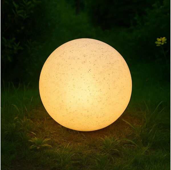 Venkovní dekorační svítidlo LUMISTONE 1xE27/15W/230V IP65 pr. 25 cm