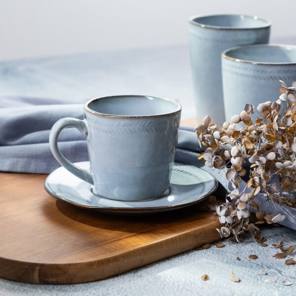 Šálek BLUEJEANS s podšálkem, modrý 745133 200 ml
