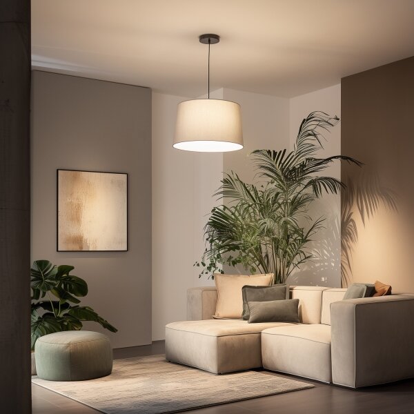 Brilagi - LED Lustr na lanku CERIA 1xE27/40W/230V pr. 45 cm šedá