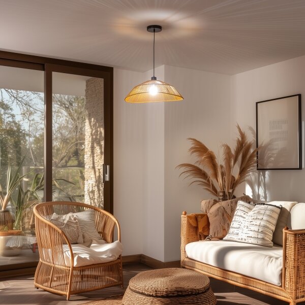 Brilagi - LED Lustr na lanku CERIA BOHO 1xE27/40W/230V pr. 50 cm hnědá