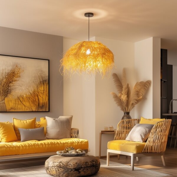 Brilagi - LED Lustr na lanku CERIA BOHO 1xE27/40W/230V pr. 60 cm rafie