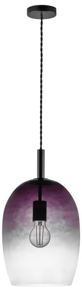 Nordlux - Lustr na lanku UMA 1xE27/40W/230V pr. 23 cm černá/kouřová