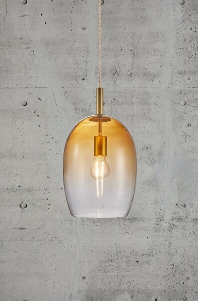 Nordlux - Lustr na lanku UMA 1xE27/40W/230V pr. 23 cm hnědá/kouřová