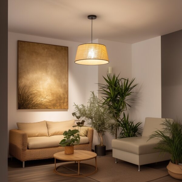 Brilagi - LED Lustr na lanku CERIA 1xE27/40W/230V pr. 50 cm béžová