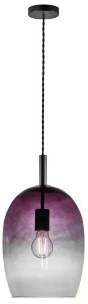 Nordlux - Lustr na lanku UMA 1xE27/40W/230V pr. 23 cm černá/kouřová