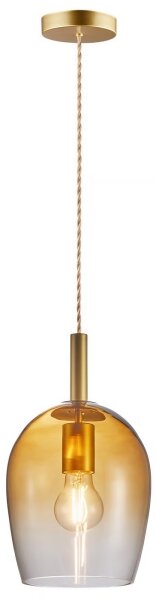 Nordlux - Lustr na lanku UMA 1xE27/40W/230V pr. 18 cm hnědá/kouřová