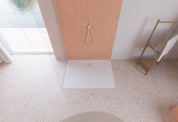Kaldewei Superplan Zero - Sprchová vanička s extra plochým nosičem 900x1200 mm, Invisible Grip, alpská bílá 355447981001