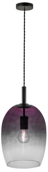 Nordlux - Lustr na lanku UMA 1xE27/40W/230V pr. 23 cm černá/kouřová