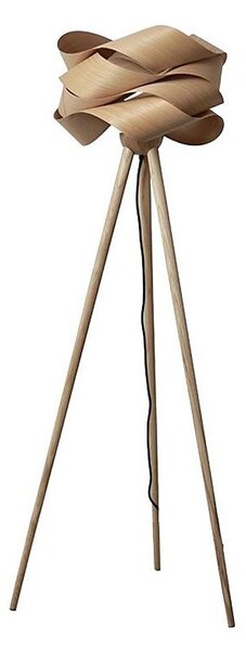 Dřevěná stojací lampa 1xE27/60W/230V masiv/dýha/jasan