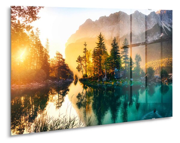 OBRAZ NA SKLE, krajina a příroda, 120/80 cm Monee - Skleněné obrazy