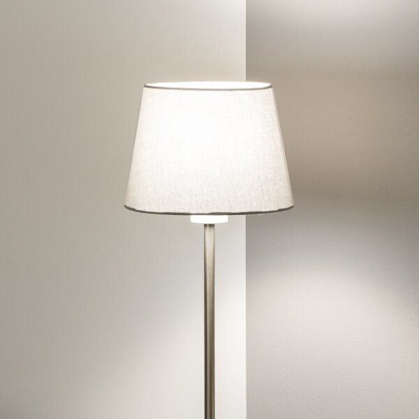 Brilagi - LED Stojací lampa CERIA 1xE27/40W/230V pr. 20,5 cm šedá/matný chrom