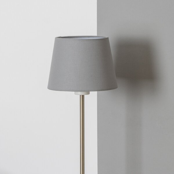 Brilagi - LED Stojací lampa CERIA 1xE27/40W/230V pr. 20,5 cm šedá/matný chrom