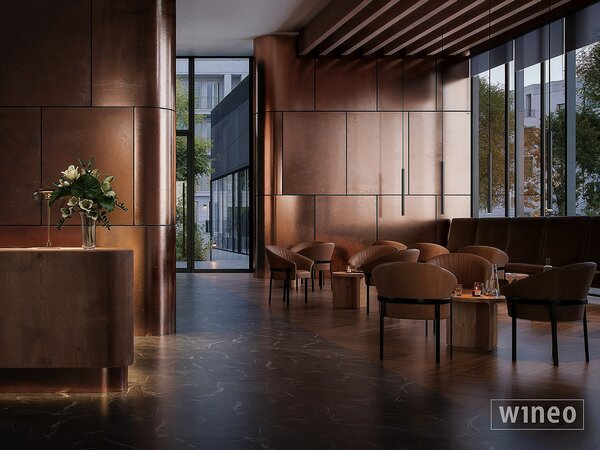 WINEO 1500 wood XL Lugano walnut brown PL15210WXL - 4.50 m2