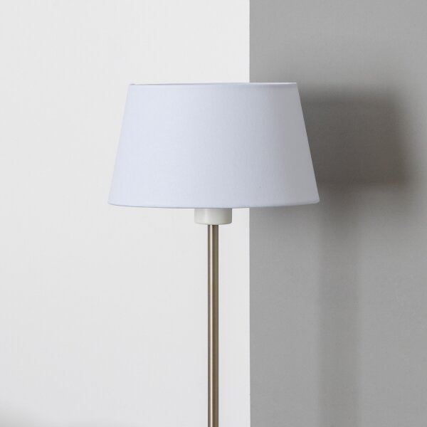 Brilagi - LED Stojací lampa CERIA 1xE27/40W/230V pr. 25 cm bílá/matný chrom