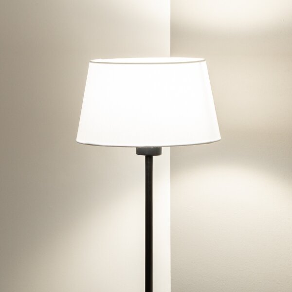 Brilagi - LED Stojací lampa CERIA 1xE27/40W/230V pr. 25 cm bílá/černá