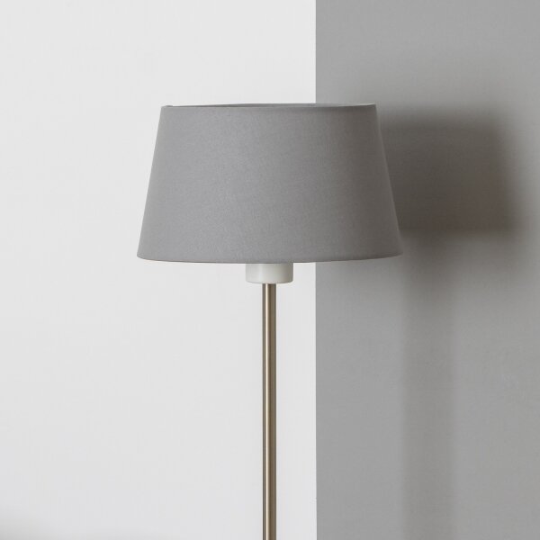 Brilagi - LED Stojací lampa CERIA 1xE27/40W/230V pr. 25 cm šedá/matný chrom