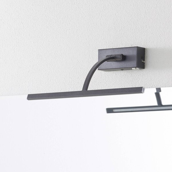 Freelight LED nástěnné světlo Matisse, šířka 34 cm, černá, stmívatelný, Černá, Obývací pokoj / jídelna, kov, Moderní