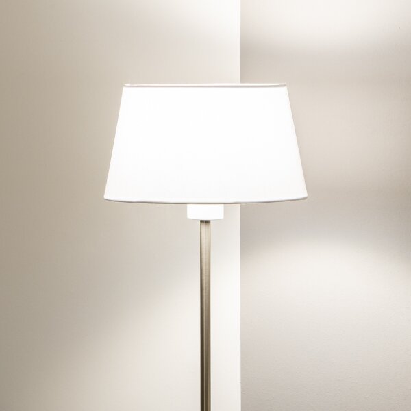 Brilagi - LED Stojací lampa CERIA 1xE27/40W/230V pr. 25 cm bílá/matný chrom