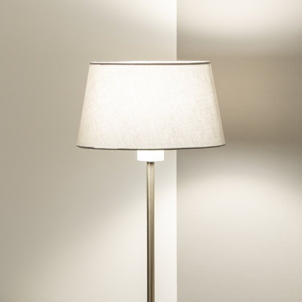 Brilagi - LED Stojací lampa CERIA 1xE27/40W/230V pr. 25 cm šedá/matný chrom
