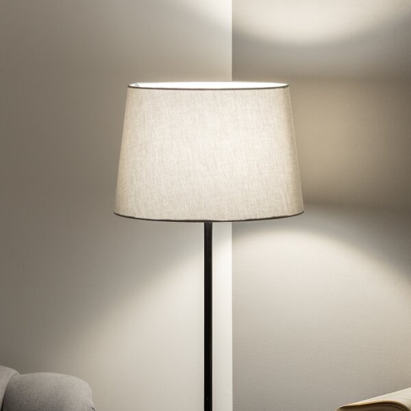 Brilagi - LED Stojací lampa CERIA 1xE27/40W/230V pr. 30 cm šedá/černá