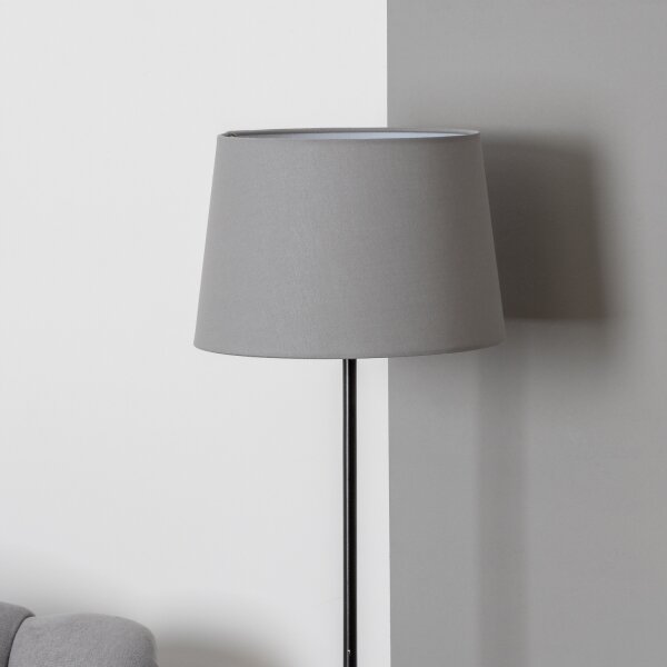 Brilagi - LED Stojací lampa CERIA 1xE27/40W/230V pr. 30 cm šedá/černá