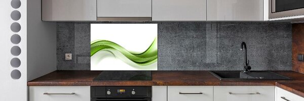 Dekorační panel sklo Zelená vlna pksh-100125120