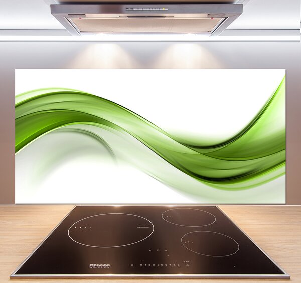 Dekorační panel sklo Zelená vlna pksh-100125120