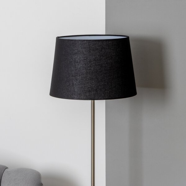 Brilagi - LED Stojací lampa CERIA 1xE27/40W/230V pr. 30 cm černá/matný chrom