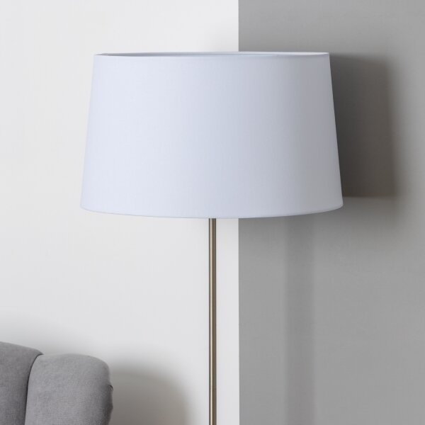 Brilagi - LED Stojací lampa CERIA 1xE27/40W/230V pr. 45 cm bílá/matný chrom