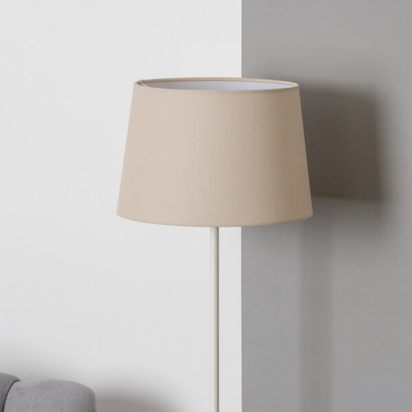 Brilagi - LED Stojací lampa CERIA 1xE27/40W/230V pr. 30 cm béžová/bílá