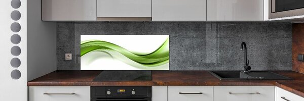 Dekorační panel sklo Zelená vlna pksh-100125120