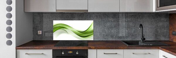 Dekorační panel sklo Zelená vlna pksh-100125120