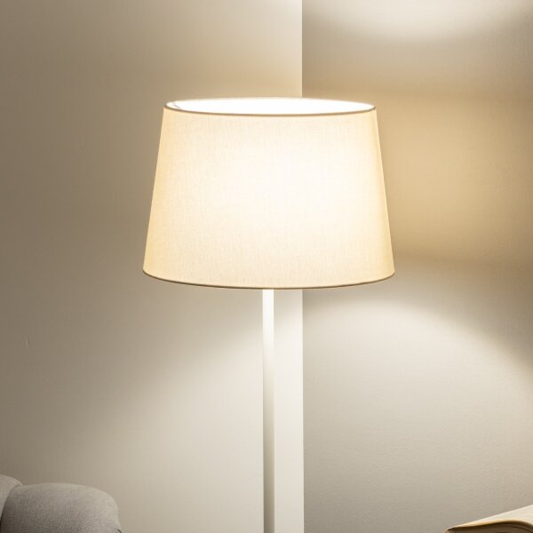 Brilagi - LED Stojací lampa CERIA 1xE27/40W/230V pr. 30 cm béžová/bílá