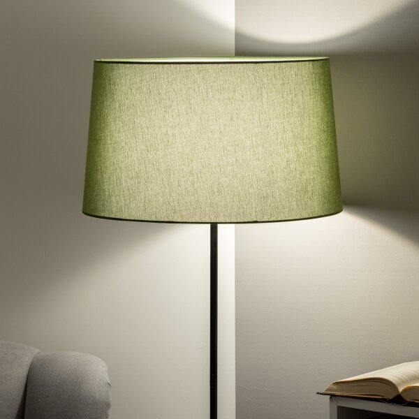 Brilagi - LED Stojací lampa CERIA 1xE27/40W/230V pr. 45 cm zelená/černá