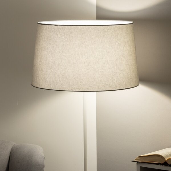 Brilagi - LED Stojací lampa CERIA 1xE27/40W/230V pr. 45 cm šedá/bílá